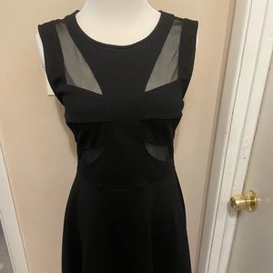Mesh black f21 dress